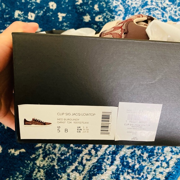 NWT COACH SIGNATURE CLIP LOW TOP SNEAKER WOMEN - Picture 13 of 14